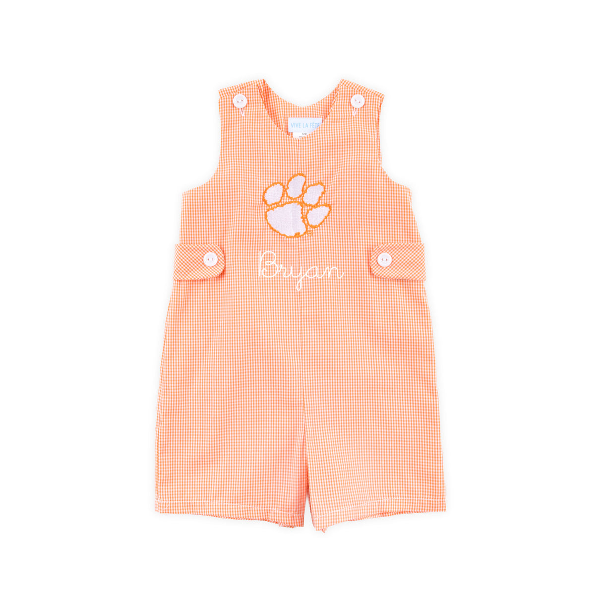 Clemson Embroidered Orange Jon Jon