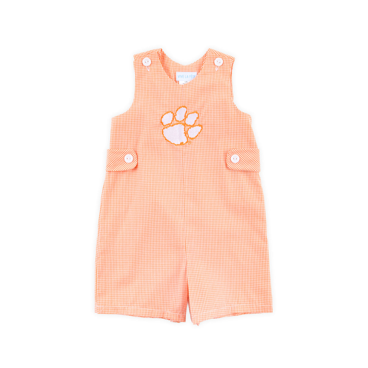 Clemson Embroidered Orange Jon Jon
