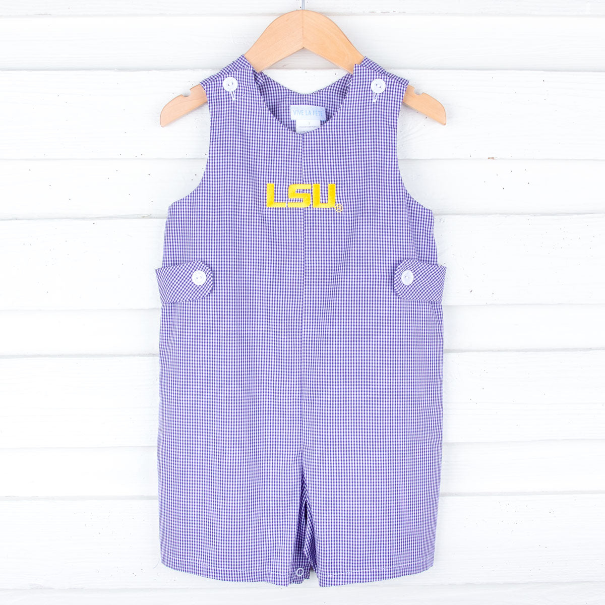 LSU Embroidered Purple Jon Jon