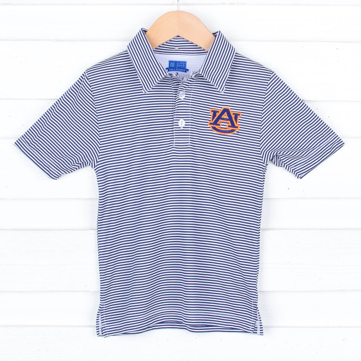 Auburn Embroidered Navy Performance Polo