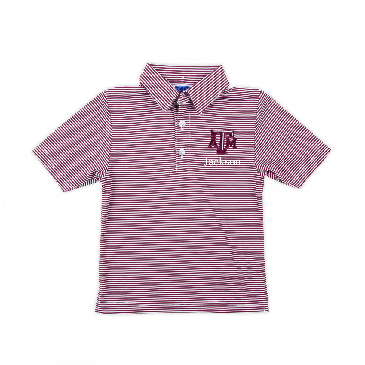 Texas A&M Embroidered Maroon Performance Polo