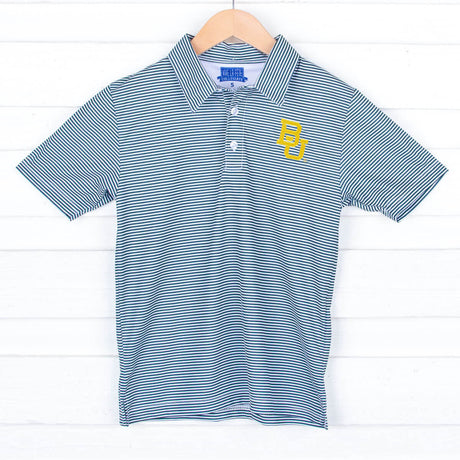 Baylor Embroidered Hunter Green Performance Polo