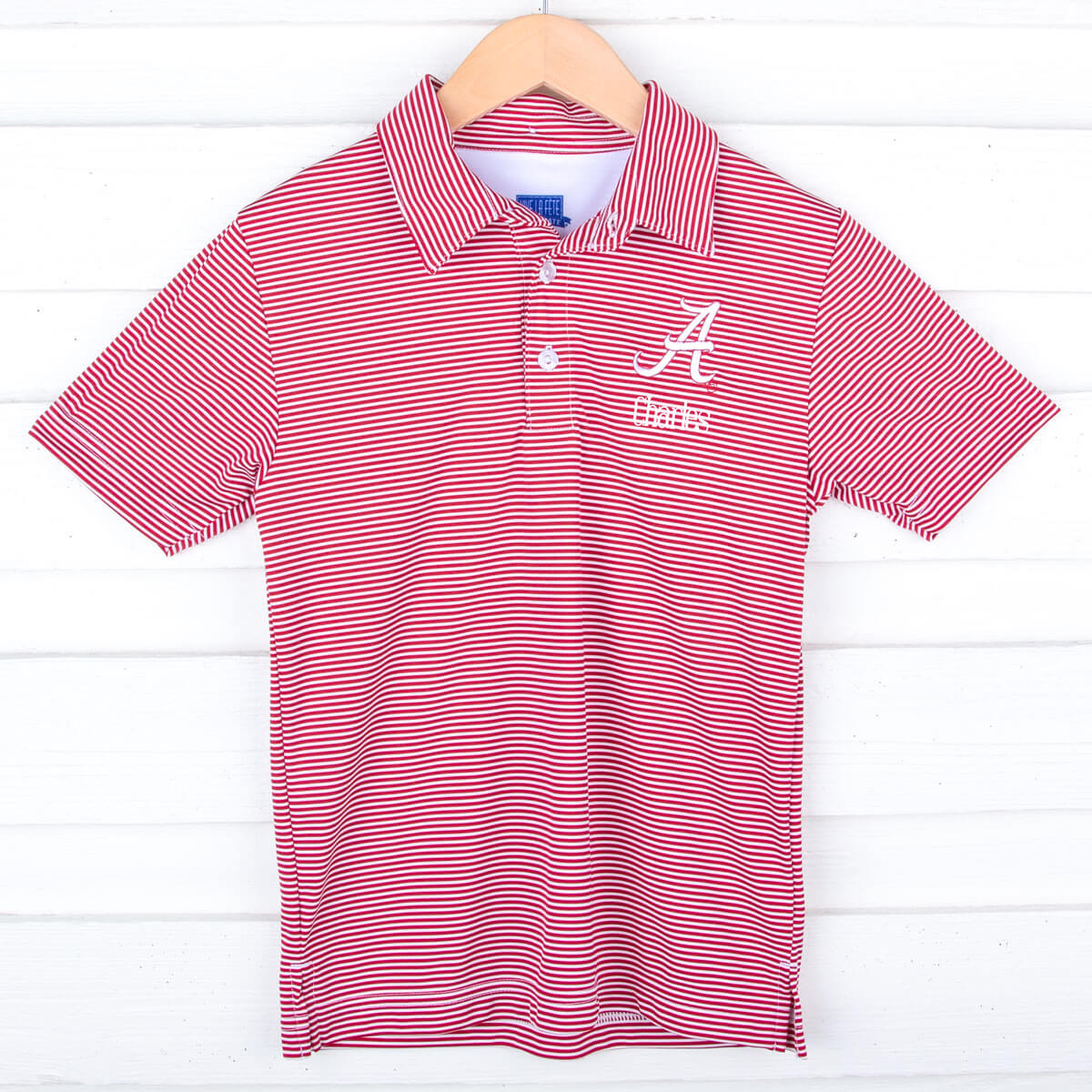 Alabama Embroidered Red Performance Polo