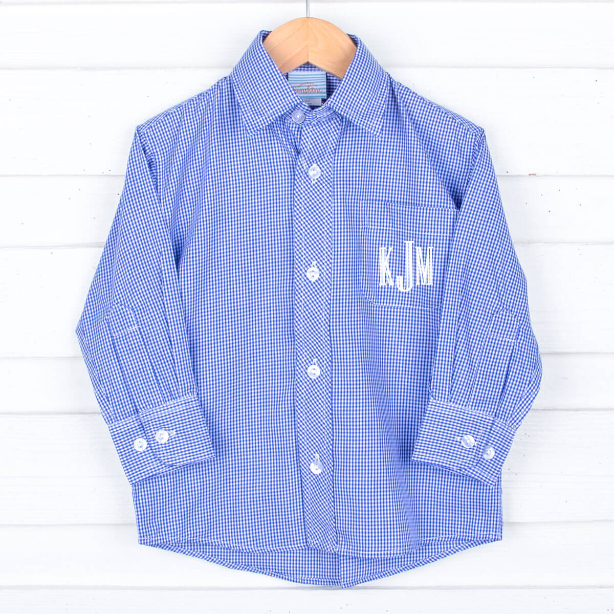 Royal Gingham Button Down Shirt