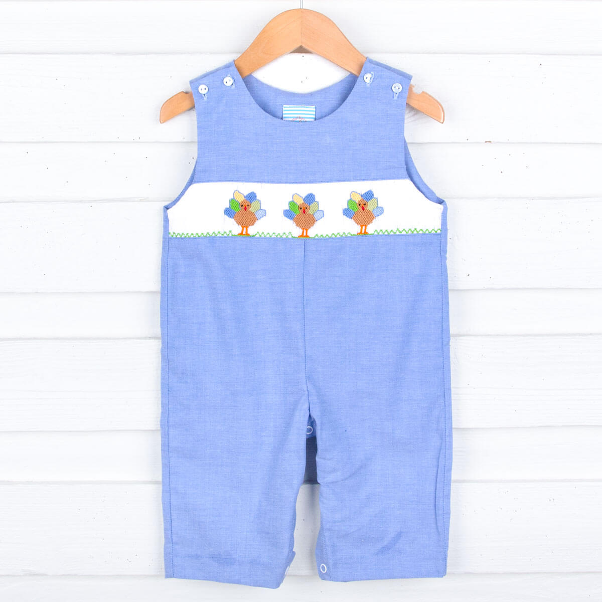 Chambray Turkey Smocked Longall
