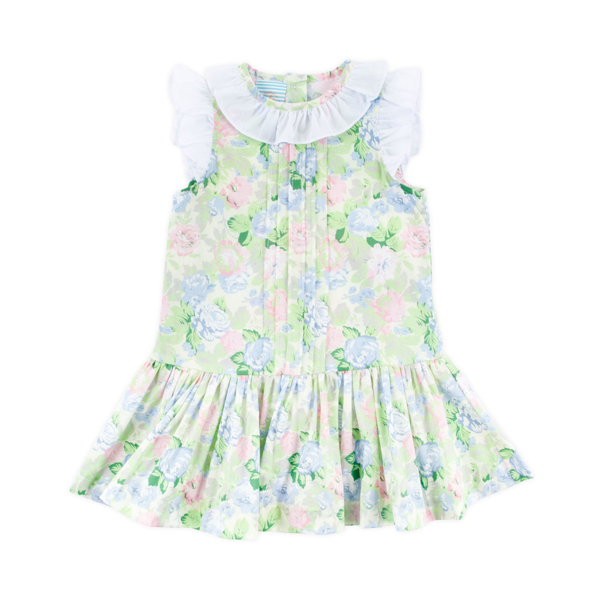 Sunny Days Floral Ruffle Collared Dress