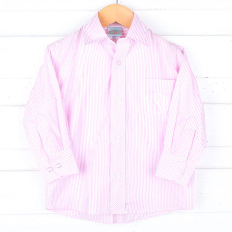 Pink Stripe Button Down Shirt