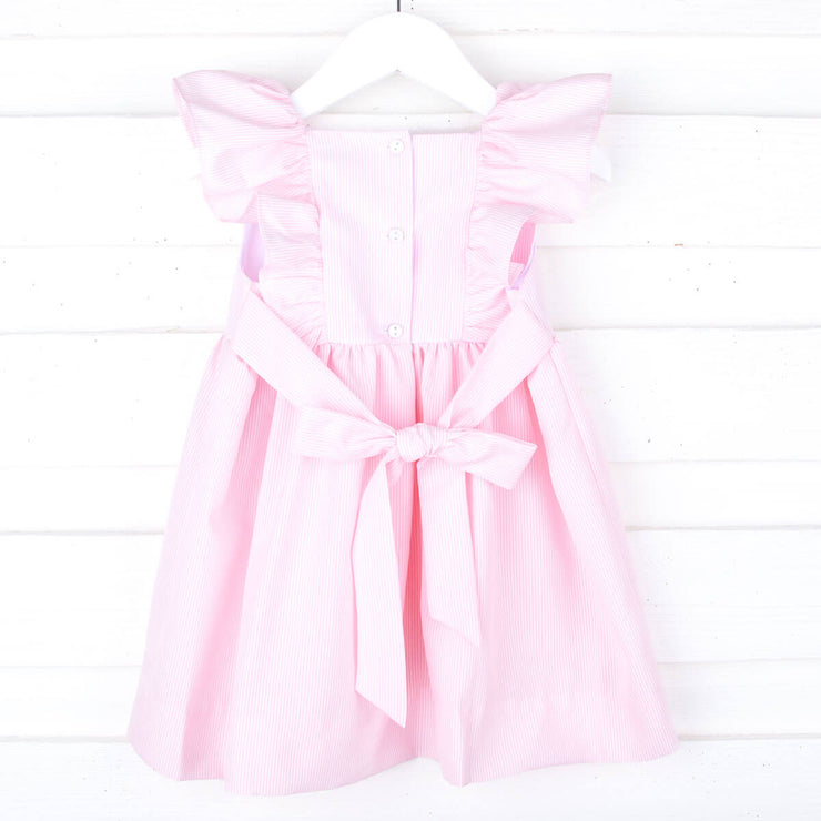Pink Stripe Smocked Hannah Dress