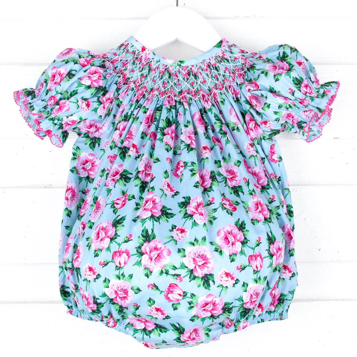 Secret Garden Pink Smocked Bubble