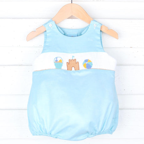 Beach Baby Mint Smocked Sun Bubble