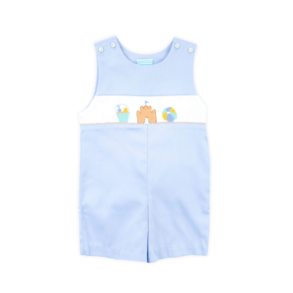 Beach Baby Light Blue Smocked Jon Jon