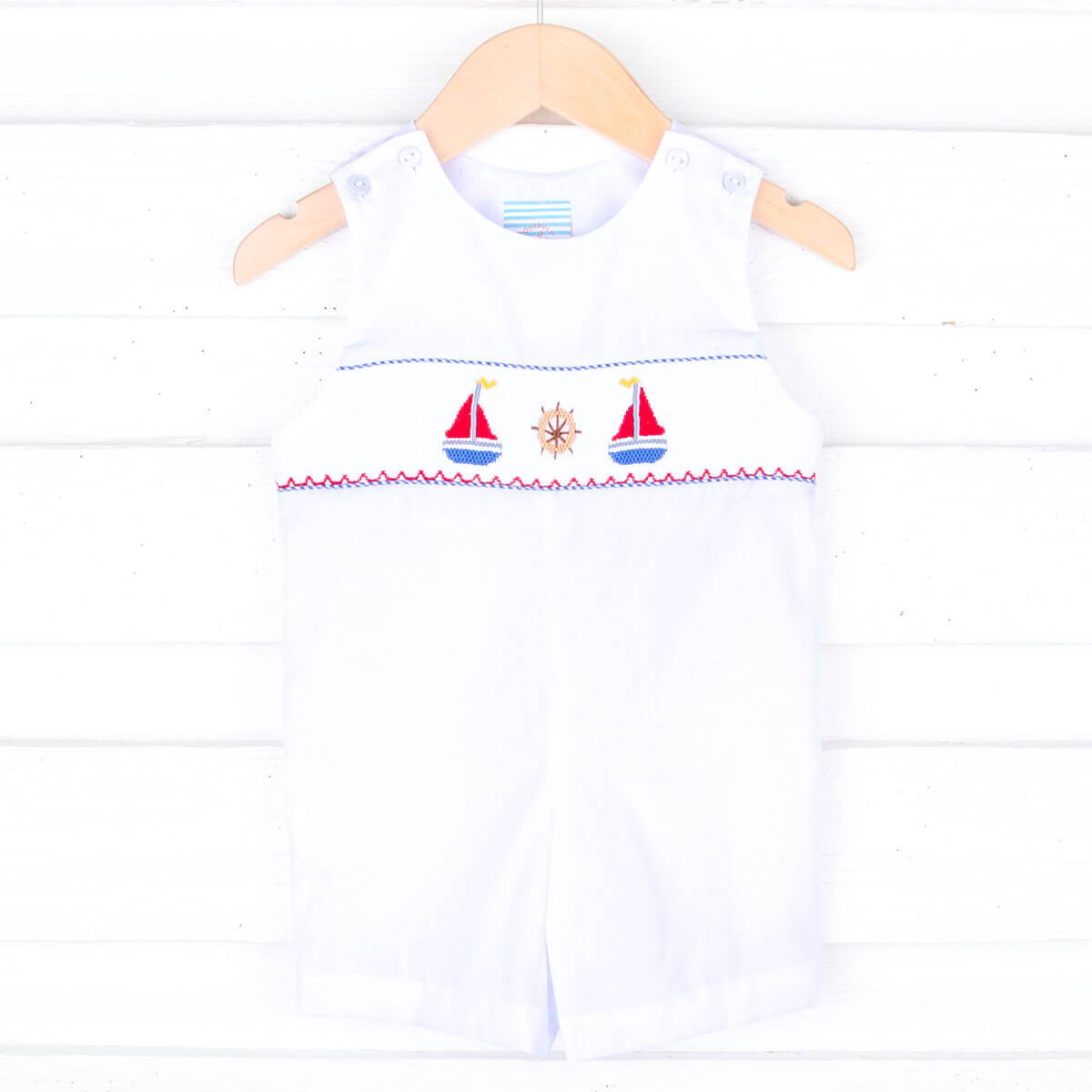 Sail Away White Smocked Jon Jon