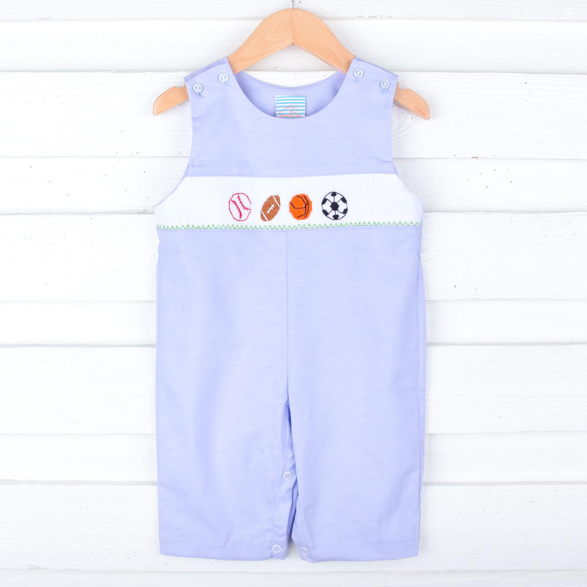 Sports Smocked Light Blue Longall