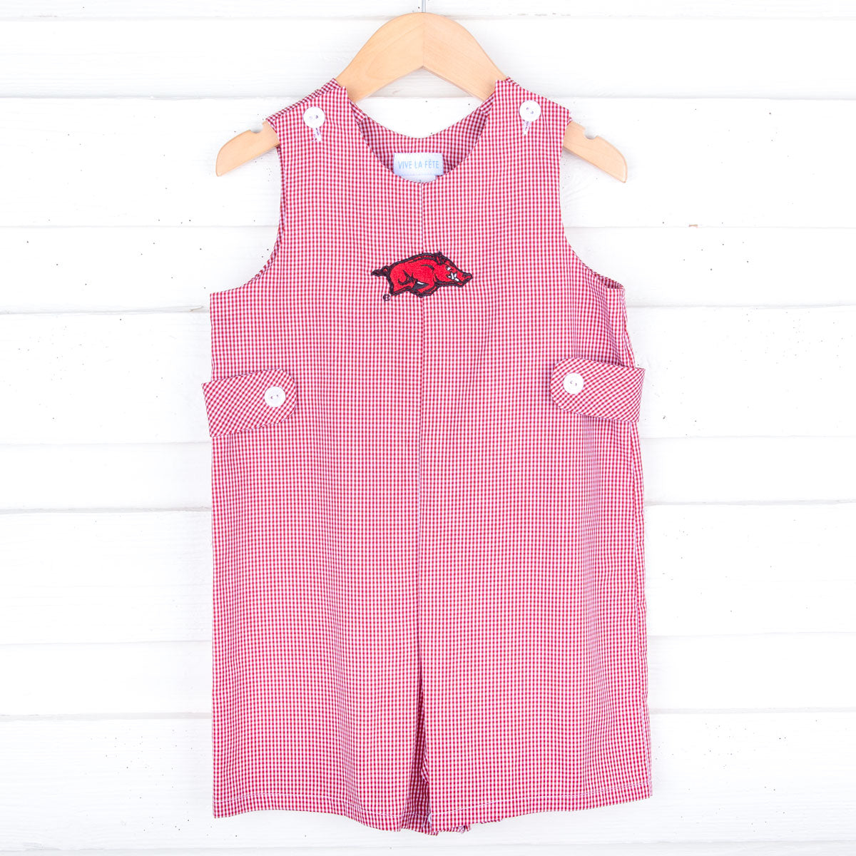 Arkansas Embroidered Red Jon Jon