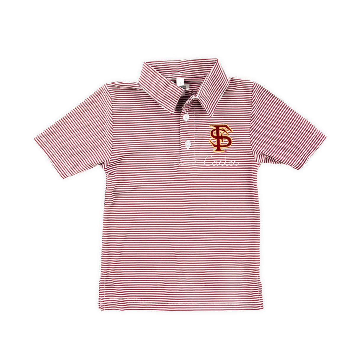FSU Embroidered Maroon Performance Polo
