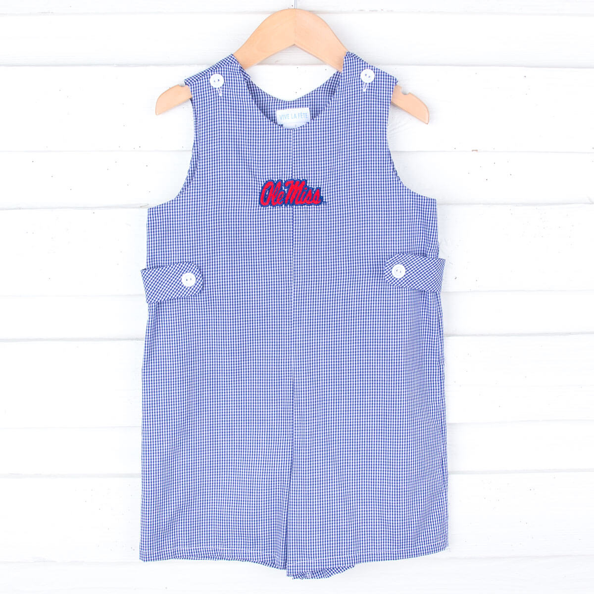 Ole Miss Embroidered Navy Jon Jon
