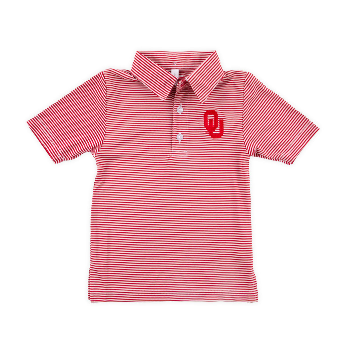 Oklahoma Embroidered Red Performance Polo
