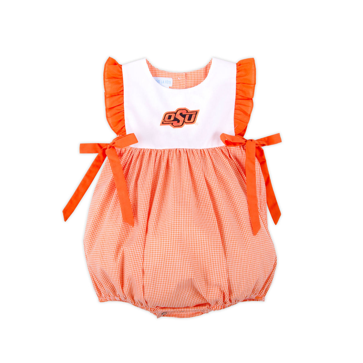 Oklahoma State Embroidered Orange Ruffle Bubble