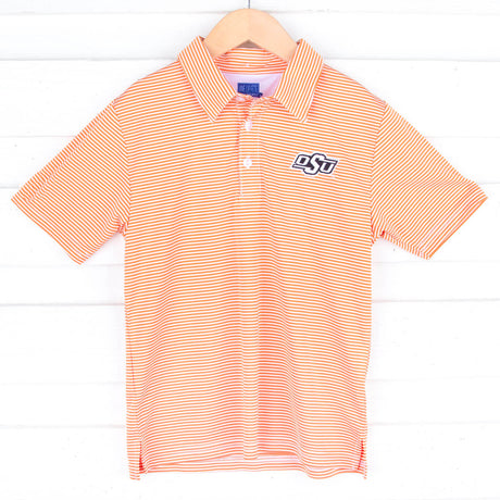 Oklahoma State Embroidered Orange Performance Polo
