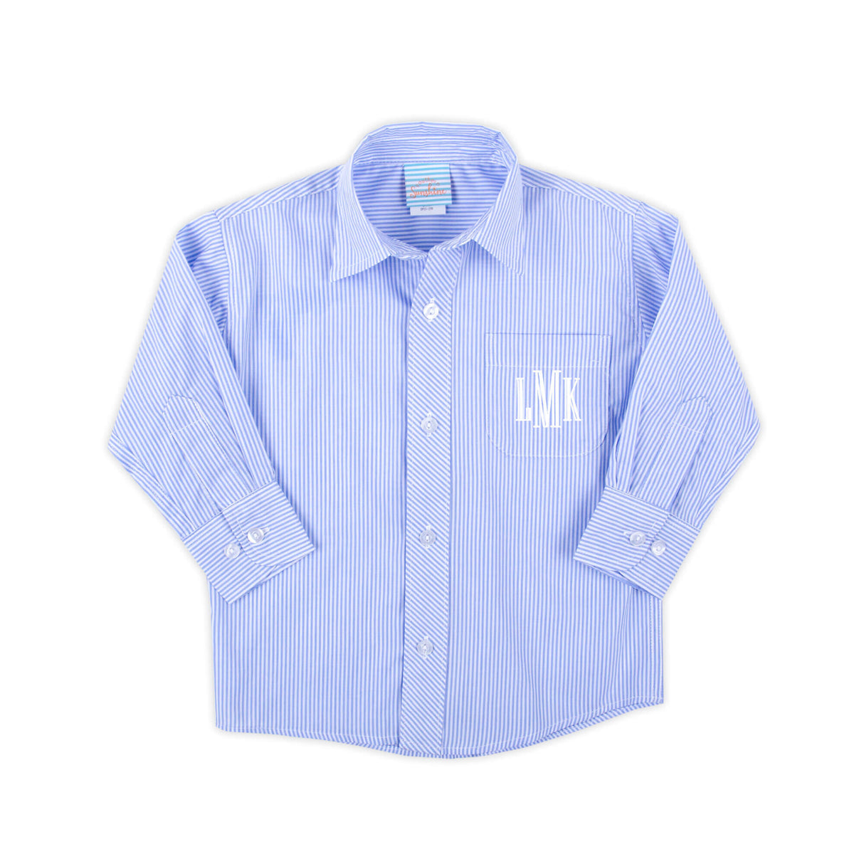 Cute Blue Stripe Button Down Shirt