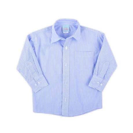 Cute Blue Stripe Button Down Shirt