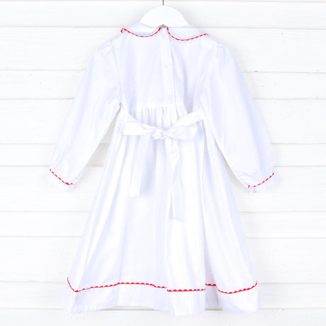 Pleated Holiday Vines Dress