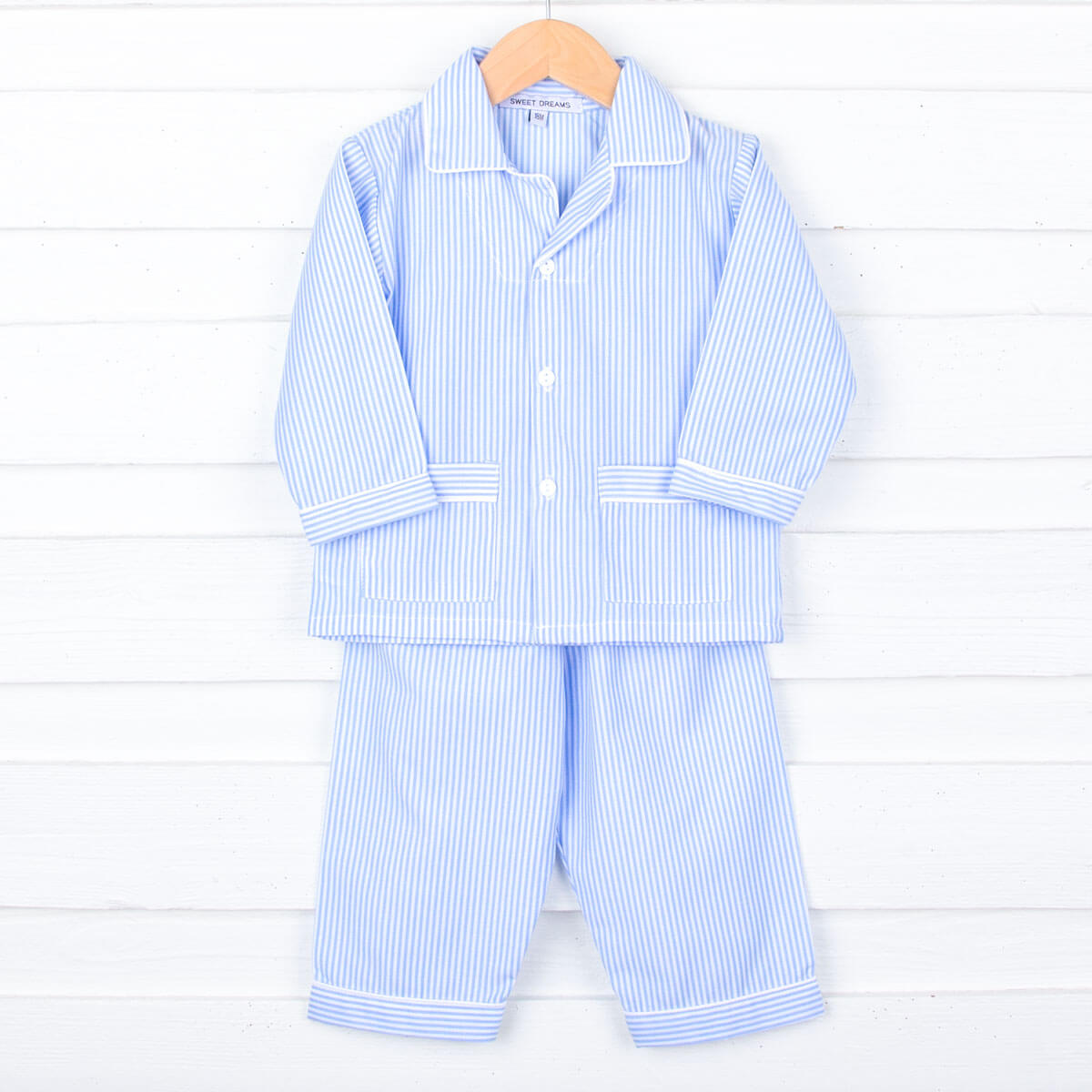Blue Stripe Classic Pajamas