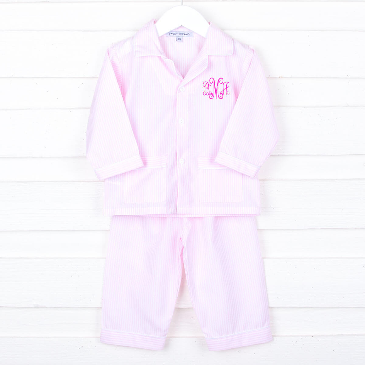Pink Stripe Classic Pajamas