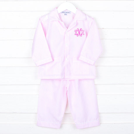 Pink Stripe Classic Pajamas