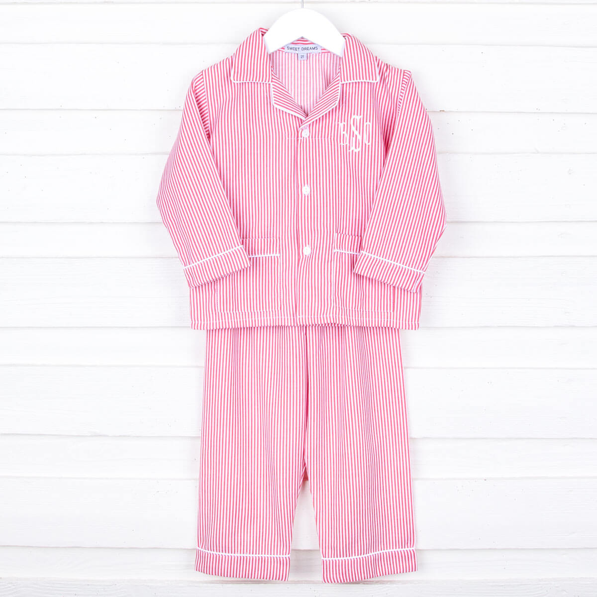 Red Stripe Classic Pajamas