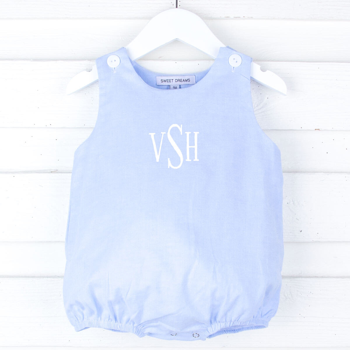 Blue Chambray Boy Bubble
