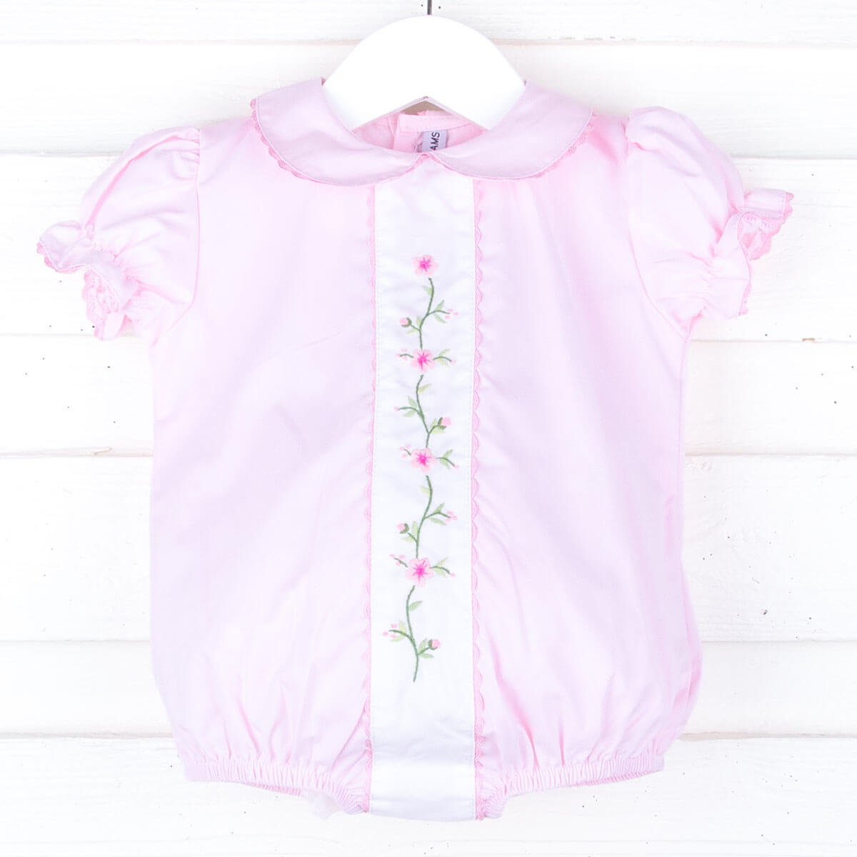 Embroidered Cherry Blossom Pink Bubble