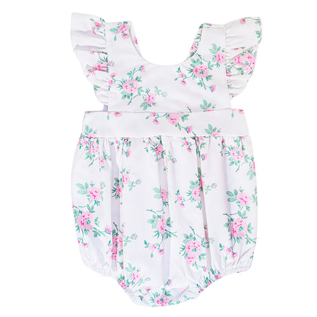 Rose Print Angel Sleeve Bubble