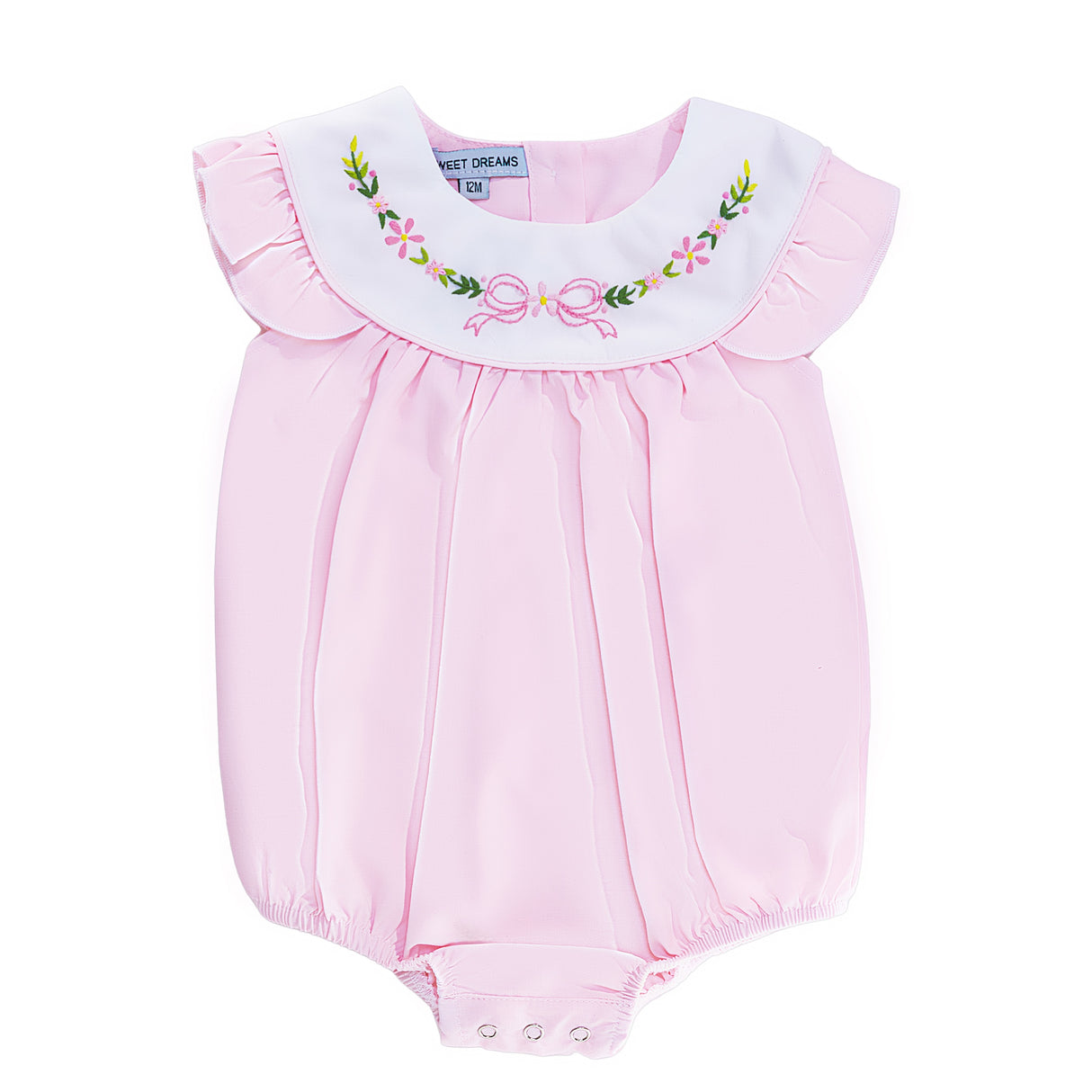 Bow and Floral Pink Bubble