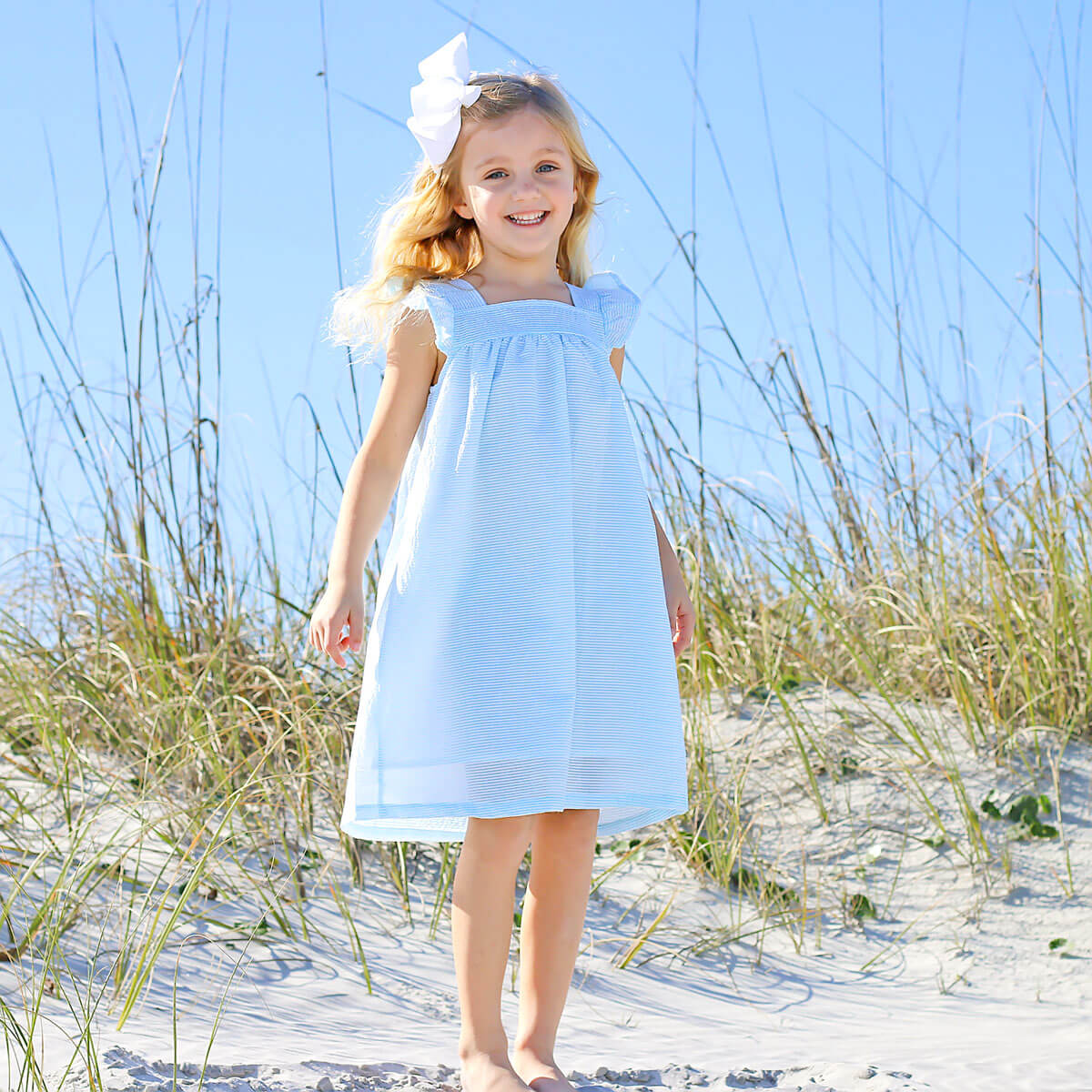 Turquoise Stripe Amy Dress