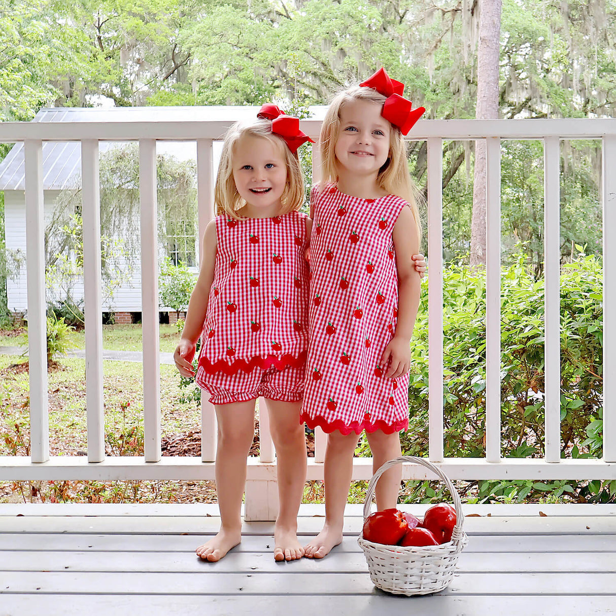 Tiny Apples Red Gingham Eleanor Dress