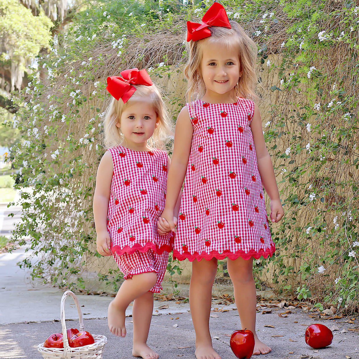 Tiny Apples Red Gingham Eleanor Dress