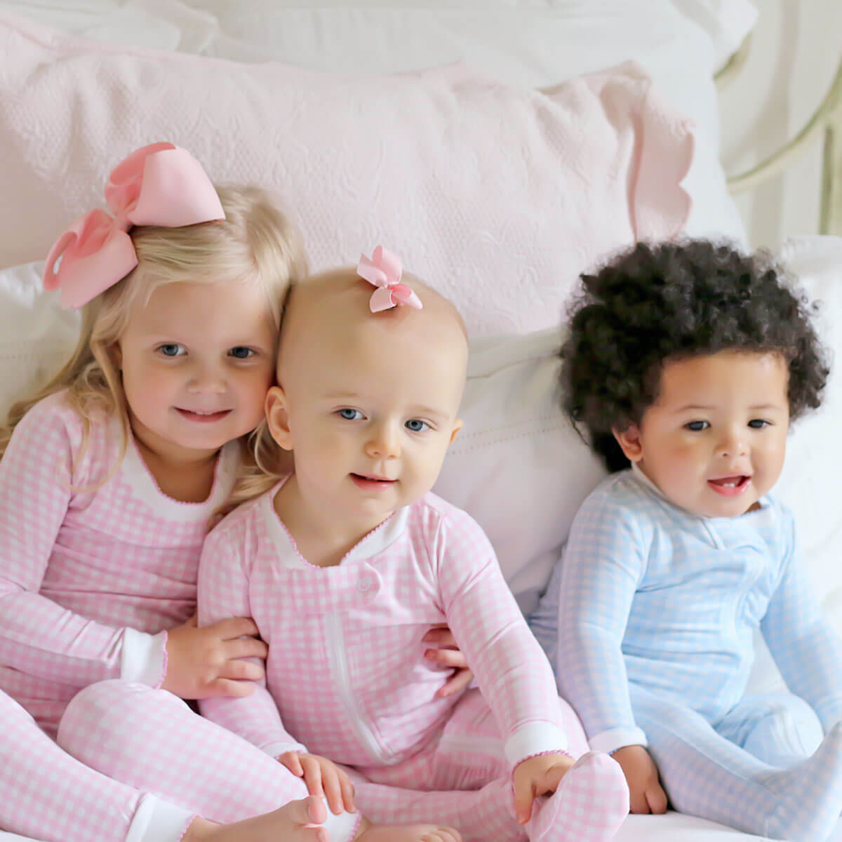 Blue Gingham Pajamas