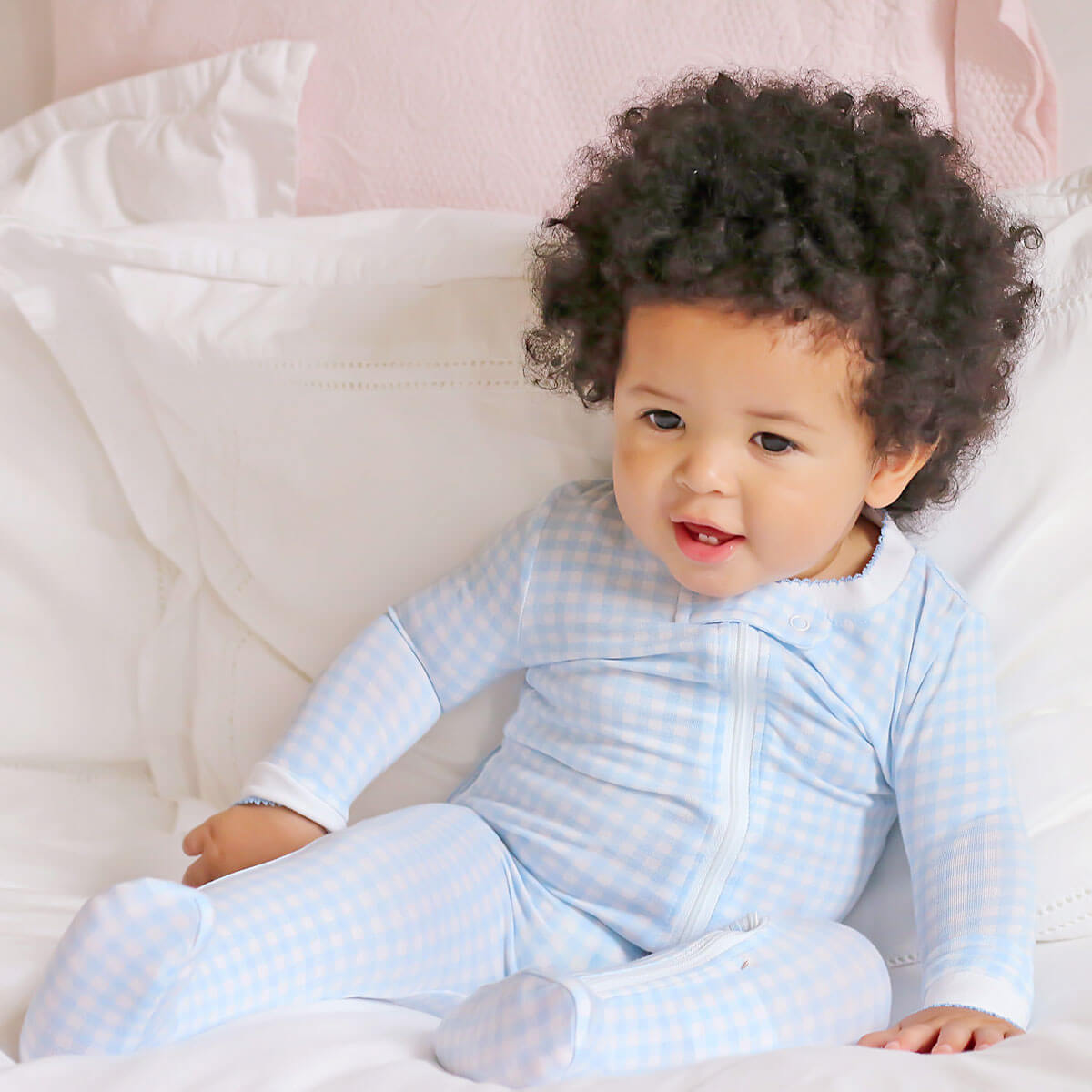 Gingham Zip Sleeper
