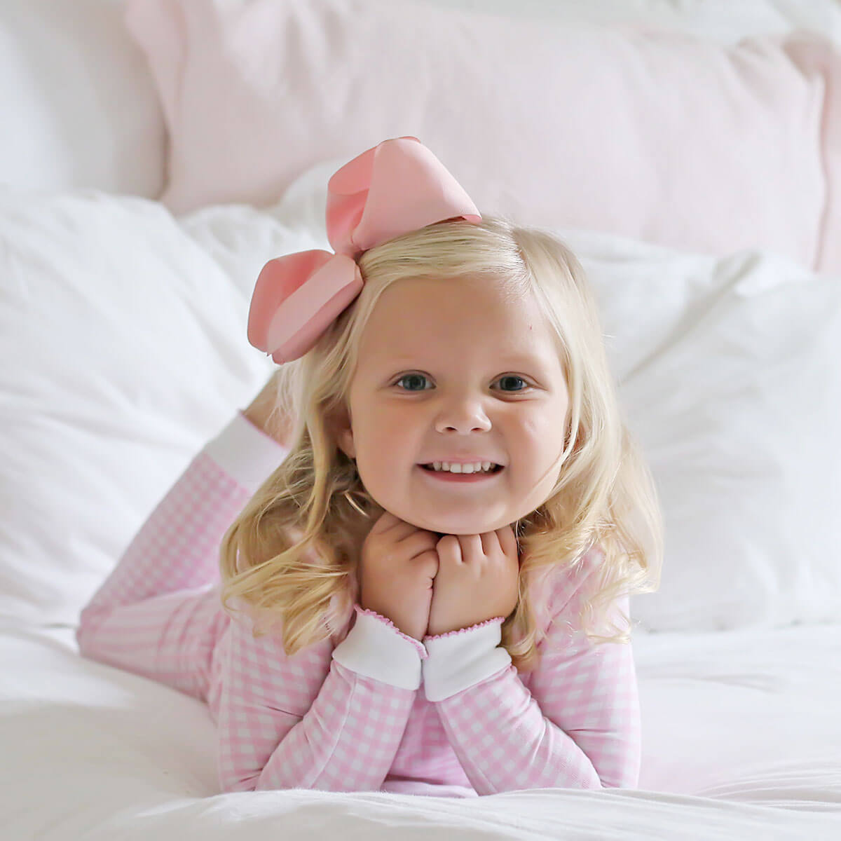 Pink Gingham Pajamas