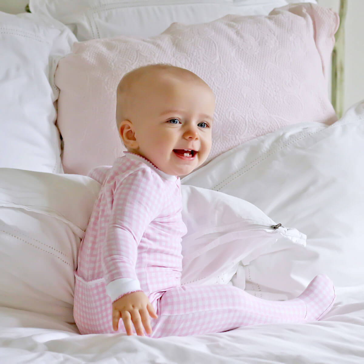 Gingham Zip Sleeper