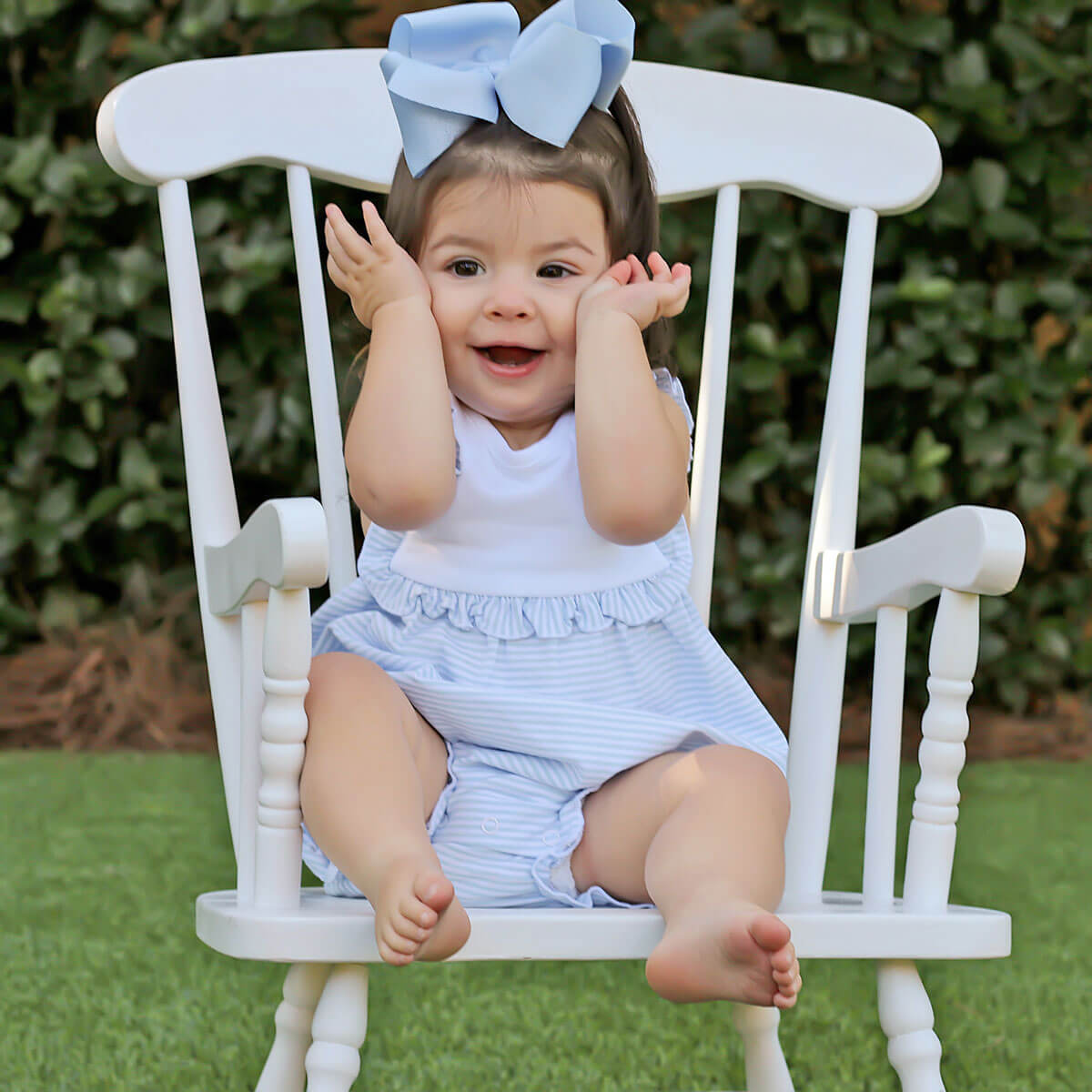 Stripe Knit Bib Bubble