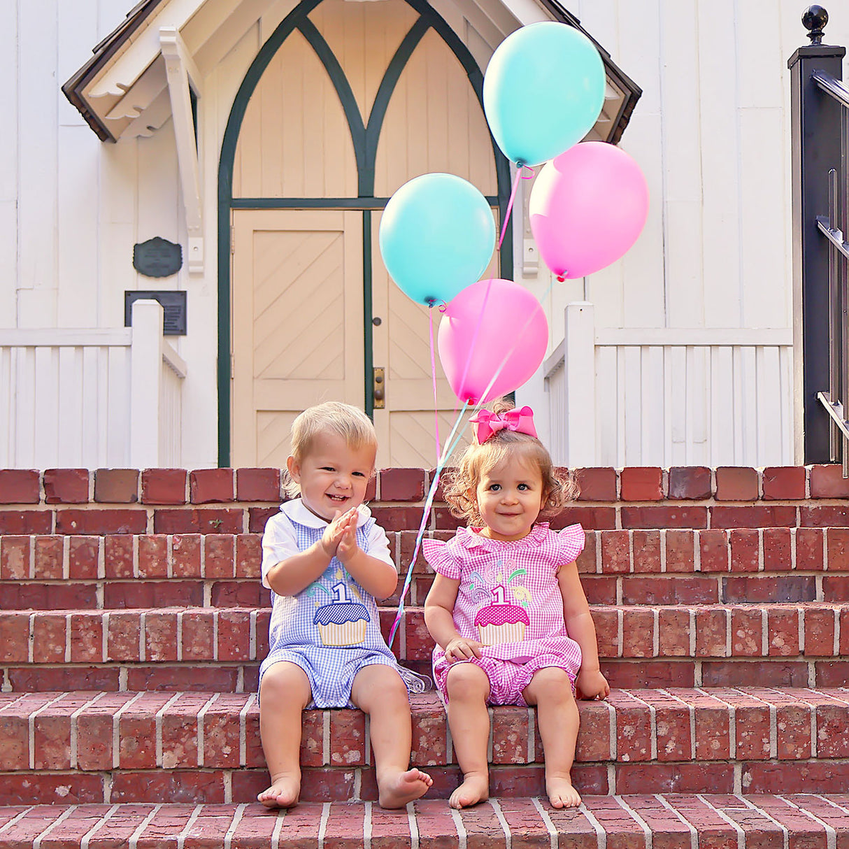 First Birthday Cupcake Bloomer Set