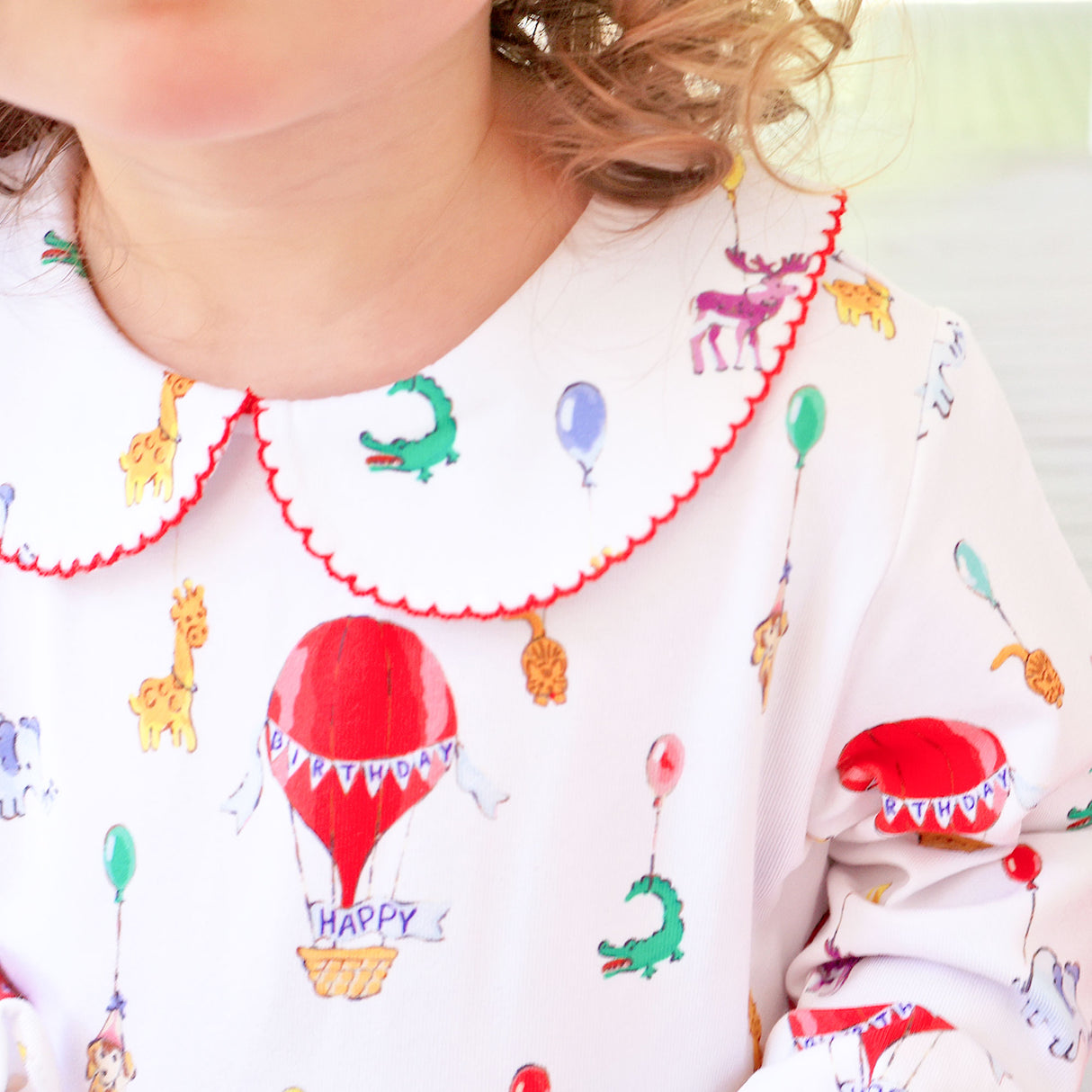Birthday Balloon Ruffle Romper