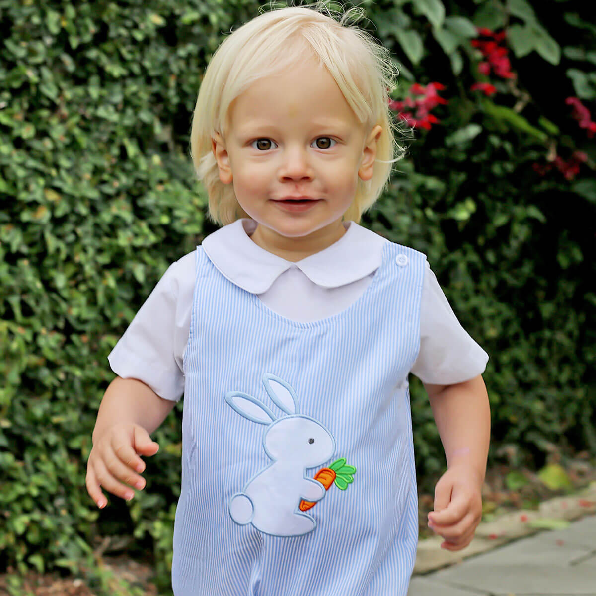 Easter Delight Blue Bunny Appliqué Jon Jon