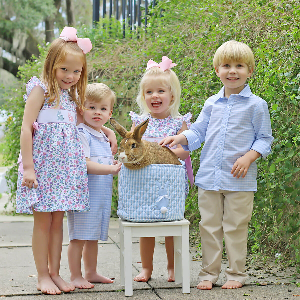 Light Blue Check Button Down Shirt