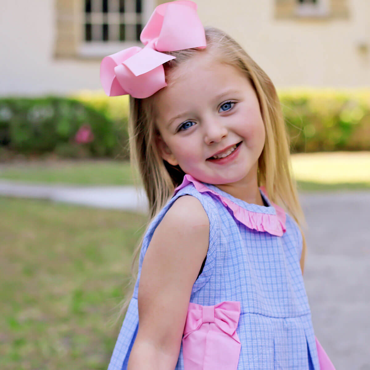 Camden Plaid Blue Eloise Short Set