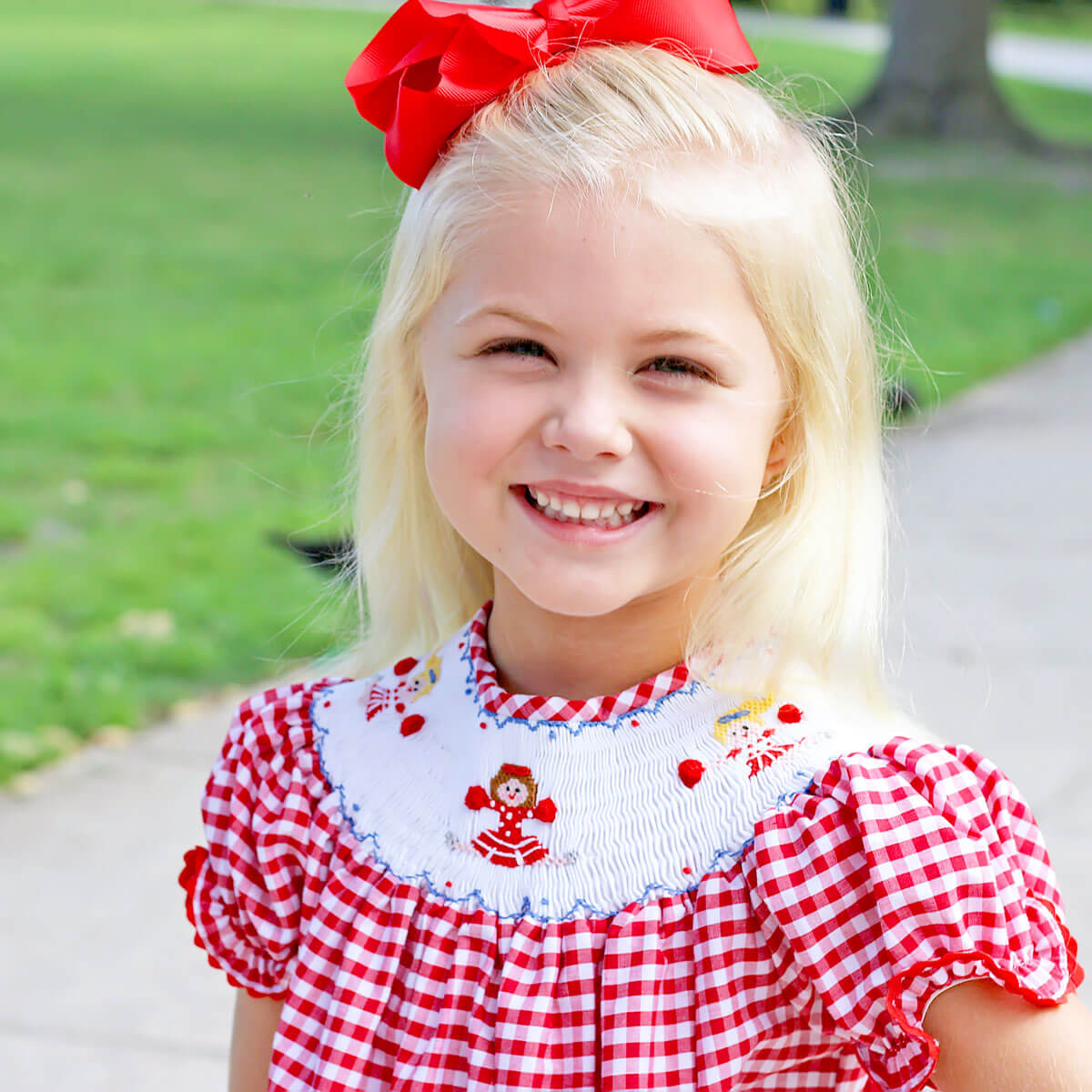 Live To Cheer Smocked Bishop Dress