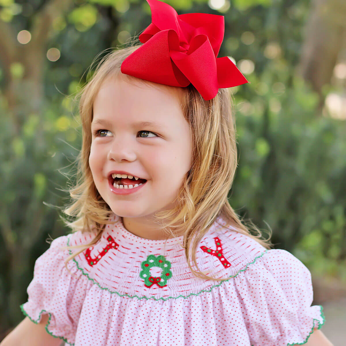 Joy Smocked Pant Set Red Dot