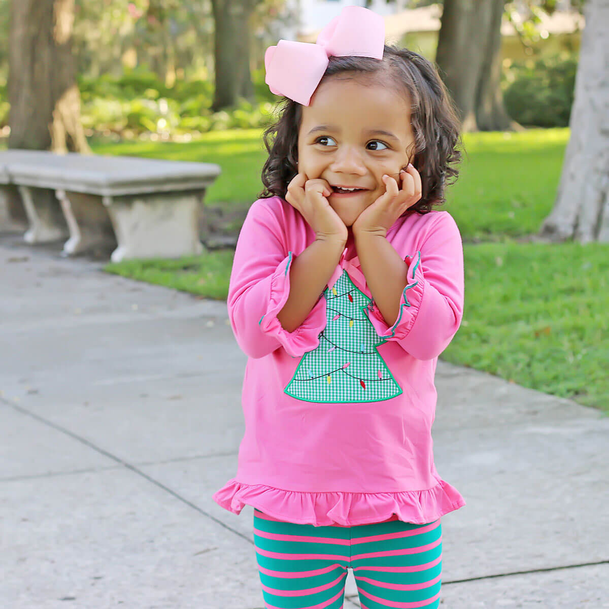 Colorful Tree Lights Milly Legging Set